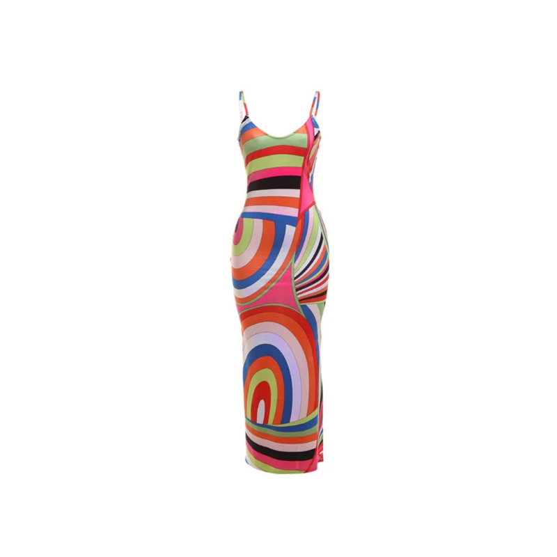 Geometric Bodycon Dress